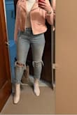 I got the pink ones and they're soo cute and definitely worth the price. They're about as comfortable as you can get for that heel height, but I can't really stomach walking in them for a long time. I'd say fits TTS, if a little narrow in the toe box. I liked how they fit through the ankle. - Anna S.