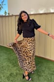 This was my first buy on Lulus!! I am so happy with the fabric, and the way this skirt drapes and falls. The fabric is great and looks exactly like the photo. This animal print skirt is so versatile for a casual as well as a dressed-up look. I am truly obsessed! Will buy more from this website. - Khushboo K.