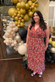 Such a fun and flattering dress, it's a beautiful pattern very sophisticated and timeless - Sarvey A.