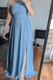 Ordered from Lulu for the first time, I'm going to wear this for a wedding. Very happy with it!! I love the color, the material, shipping was super fast, I got the dress in 3 days, return was also very very easy.
The dress is a little long on me but I already knew it would be since I'm 5'3", I'm going to get it fixed before the wedding but overall I loved it and I'll definitely buy again from Lulu in the future. - Roberta C.