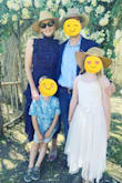 The fit was so flattering, got lots of compliments all night. Hid my mommy pooch and the curves I'd rather hide. :) Looked great with big earrings and a hat for an outdoor wedding. It was a hot wedding and I was totally comfortable. It's light and bouncy. Danced all night, and it was so much fun to wear and COMFORTABLE!! No Spanx needed, no weird bra situations. Thank you!! - LINDSEY N.