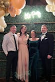 Attended a wedding wedding in February. Color complimented the wedding colors and winter scenery. Blush color was so gorgeous for a wedding guest dress and the fit was great! - Jordan L.