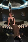 This dress is so elegant and versatile. It is my favorite black dress I own. The boning/wiring in the front and neckline really helps the structure and fit. My chest is a little too small for the dress but it's not bad. The wiring helps and I can go braless. I've never been able to find a mermaid-type style dress that looks good on my butt and thighs and I love this! - Karen T.