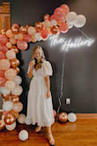 This dress is so so cute and comfortable! I love the back and the ties make the top super easy to tighten. - Carmen W.