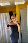 I wore this to a friend's wedding and it was perfect. Simple yet classy and can be dressed up or down. The material is thicker and is incredibly comfortable while allowing a bit of stretch. Form fitting but not skin tight. 10/10! - Anna G.