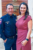 I wore this dress to my husband's Fire Dept Banquet and received tons of compliments. Flattering in every way and extremely comfortable! Shows enough curve but not overly revealing. As a mama of two, it made me feel very confident. Color is a light mauve - Kaitlyn C.
