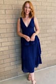 Love love love this dress! Maybe my favorite formal dress I've ever worn! I would normally order a medium but at the time there was not one available so I got a small. Definitely a little tough to zipper but ultimately ended up perfect! - Elizabeth C.