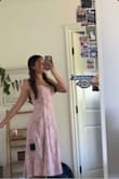 I was searching for a May crowning mass-dress that was simple, not too immodest (its church, duh), and floral. When I came across this dress I fell in LOVE. I had to get it, and when it came and I put it on, it made me feel like a princess. It is soooooo prrtyy, has a gorgeous pink color and floral details. It fits perfectly and really shapes me out (ó). It flies in the wind so I feel like I'm in a movie lol. It is the perfect length for what I was looking for. 10/10 would recommend. - Sophie P.