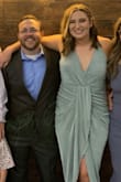 This dress is so cute! I got so many compliments on it at a wedding I attended. The only negative is the slip rides up if you have bigger thighs like me. You may want to watch that slip since the slit runs high, but other than that it's the perfect dress. Super comfy and has a lot of stretch. I was super happy with it! - Kristin P.