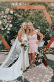 I absolutely love this dress and got so many compliments on it at the wedding. It's such good quality and didn't show my underwear because the material is perfect. Highly recommend. - Leanna C.