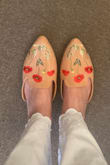 I got so many compliments on these. I'm usually a size 7 which is what I ordered. They feel like the most true to size shoes I've ordered from Lulus. They are a little loose but still fit well enough to be comfortable! I wore them for over 10 hours and had no pain. I would definitely recommend these. - Rachel R.