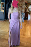 I ordered this dress in hopes that it would fit for my senior prom, and it fits me perfectly! I like it a lot because it is actually a very fancy looking dress. Some dresses on this website can be a little casual, but this one is definitely fancy and sooo pretty. I am 5' 1" and with some high heels it barely drags to the ground. So just a heads up for very tall people. I also love the back and the front leg slit. So classy! The glitter in person also adds a touch of elegance. 10/10 recommend! - Tina F.