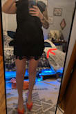I really liked the cut of it and the Silhouette it gave but the seams could be better. There was a pretty decent-sized hole in the lace by the hip before even trying it on. Wedding was out of town a few days after I received it but was able to make due and conceal it with a small pin. - Samantha S.