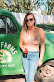 Loved this! Wore it out all day and it never stretched. Material is thick too so you don't feel too exposed. I did wash it and it came out VERY tiny but I have not stretched it back out yet. I'm hoping it still fits. - Amy A.