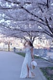 I love this dress it's very comfortable and perfect for spring pictures. It was a little bit too long for me because I'm short but I wear it with heels so problem solved. - Sandra M.