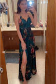 I LOVE this dress, I got it for a wedding in Hawaii. I am so excited to wear it. My boobs fit perfectly I am a 32/C, and the back is open I love her as well. It fit perfectly. I was scared to get the XXS but I'm happy I did! - Allie B.