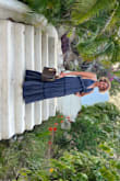I got this dress for vacation and it was absolutely perfect!! The material is thin, perfect for tropical heat but layered so that it's not see-through. Totally recommend! I felt like a princess in it - Nancy R.