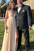 This amazing dress was SO beautiful, it was SO much nicer than I expected, the dress is well-made, so much heavier and detailed than I thought it would be!! Thank you so much, highly recommend this for purchase!! LOVE it! It will be my go-to for weddings and special occasions. - Naomi H.