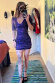 So I listened to the other reviews and got a size up(s) from my usual(xs). It was still too small across the back and chest (I could not zip the small fully). I love the look of this dress so much though; so I then sized up to a medium. It was too big in the waist. I had the dress taken in at the waist, and it fit, but it was not sewn well from the beginning. From basic wear to a formal event, the seams at the bottom sides and seams at the back bottom and shoulders are frayying and have become holes. Seams not touched by alterations did not hold together. Super sad. - Ellie M.