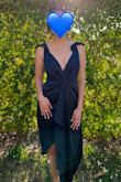 This dress was purchased from an IG ad, and it was just what I was looking for. It fits a little looser than what I wanted, and I'm a 34B with a 27'' waistline. I wanted a classy look and length appropriate for a gala occasion, and this was great. I custom added the shoulder pieces to elevate the look from straps, and I am happy to be reusing this for many events. Many Greta comments about loving this dress, and I wouldn't say otherwise either. Not cheap material and great satin finish for a classy look. Definitely worth it. - Vivyanna F.