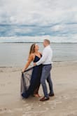 I bought this dress for engagement pictures on the beach and I could not be happier with my decision! Based on some reviews I ordered a size up but it definitely wasn't needed. The waist and chest ran large but after some alterations and adding cups, it was perfect!
If you're hesitating on buying this, don't! - Alli T.