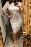 I've been searching for the perfect graduation dress that was classy and made me feel confident without being too revealing or sexy. This is the one! I sized up to avoid it being too tight and it ended up fitting perfectly. Definitely need to wear nude undergarments, but overall I feel absolutely amazing in it and can't wait to wear it! I tried many dresses from Reformation, Express, etc before finding this dress and this one ended up being the one I felt and looked best in. Great price, great quality, great style. Thank you Lulus again! - Carolyn G.