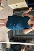 I'm putting runs a little small because I wear a size L. Based on the reviews I ordered an XL and it fit perfectly. This dress is extremely flattering, and I have a belly I wanted to hide. 10/10 recommend. Also makes your butt look really good. Hugs all the right curves. - Caycie S.