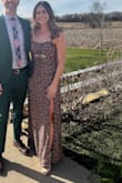 This dress is super flattering and comfortable. It's a bit long, but just fine in heels. I'd 100% recommend! - Merritt B.