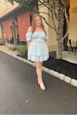 I was highly satisfied with this dress!! It was delivered in such a short time and came even earlier than the expected date that was sent to me. The dress fit perfectly and looked beautiful! I love the detailing and length of this dress! 10/10 would definitely recommend buying this dress! - Emilee T.