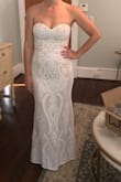 This dress was beautiful. It runs a little small, if I had kept it I would have sized it up to an 8. But it also wasn't quite long enough. Barely touched the ground with my bare feet. - Katie M.