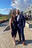 Such a beautiful dress for a wedding guest! I was not sure about the asymmetrical look but it was stunning! I received many compliments on it all night! The color is also so beautiful in person! Would recommend it to any friend! - Melissa P.