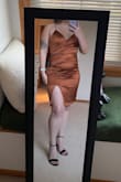 I ordered in a size M & L and didn't attempt to try on the medium. Love the color but wasn't for me. - Megan C.