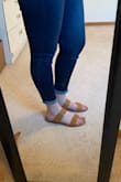 I love these! They have a little cushion & feel secure. If you are between sizes, I'd suggest going with the smaller size to avoid excess gaping with the bands. - Megan C.