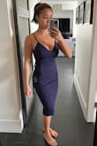The dress doesn't look like much at first glance, but when you put it on, the fabric hugs the body perfectly! - Desiree P.