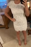 I ordered 7 Lulu's dresses and this one was my favorite. I have a big butt and thighs so it was a little tight there but still looked good. If I don't find something that fits better I will consider this one. The material is nice and thick. - Lindsay G.