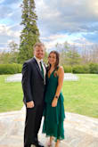 I wore this dress to a spring wedding and was in love with it. The emerald is a gorgeous color and I got so many compliments on it. If you're short it fits like a full-length dress but I didn't have a problem with it. Highly recommend! - Kaitlyn M.