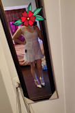 I usually wear size M from Lulus. But this dress was very hard to zipper up. You need someone to help you. I returned and I ordered L and  I don't like how it fits on me. It's a bit big. I don't know what to do. Keep the L or get size M. - Andrea R.