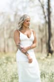Had to wear some pretty hefty spanx but that just comes with the territory of wearing white. Absolutely beautiful dress, it was perfect. - Anna B.