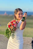The dress was stunning. it was perfect and the best fit for me. I just cut a little because of my height. - Carla M.