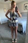 Love this romper! Ordered a small and an x-small and ended up keeping the small. Fits a little big in top and waist, but not a deal breaker. 10/10 recommend! - Jennifer M.