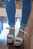 adorable sandals. straps are super soft and comfortable. I wear a size 6 in most shoes and these fit perfectly - Lynn R.