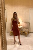 Love this dress! It fits so well and hugs in all the right places - the color is amazing in person too, definitely recommend it. - Victoria M.
