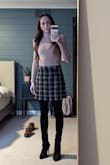 I wouldn't change a single thing about this skirt. FYI,the hook in the back is sewed down!! So you CAN zip and hook it closed at the top it just needs a thread cut to lift it. Another review said something about it not closing,it does. Turtleneck pictured, also Lulu's them - Sam G.