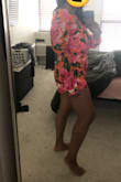 This romper was a comfortable fit and the print and material were stunning. I bought it because I wanted something that would pop against my brown skin and this did the job! The only reason I'm returning it is because the silhouette does not suit my curvy figure, particularly on top. I think this would be a great purchase for someone with a more straight or boxy-type figure. While the bottom was cute and short, while being long enough to be appropriate, the top has too much volume and made me look wide and frumpy. I just need something more fitted or my shape easily gets swallowed.

See specs for my size and order. - Nazneen A.