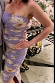 I received so many compliments on this dress! It was definitely fitted right but has enough stretch to be comfortable and so so flattering! - Amy H.