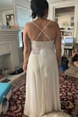 This is my dress for my last minute elopement/micro wedding!

I originally hesitated before purchasing this dress, I ordered it in the 2nd round of wedding dresses plus some reception outfit options. I'm glad I took the risk, this dress fits beautifully! I won't need to do any alterations, I did want to spice it up a bit so I'm going to pair a sparkly belt with it to give it. It's the perfect fabric weight for a Florida wedding with pictures outside of the church in a little park. It's a lovely length on me, I can wear a kitten heel which is my favorite - Rose W.