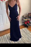 Iadore this dress. bought for a nice wedding and it has a little stretch with beautiful buttons (stretch clasps) on the back. Fits very snug which is what I wanted so if you don't want super tight go up a size! top is tight enough i don't need a bra which is awesome and it's very long so definitely need heels. You will need hemming if you're on the shorter side for sure. - Jessica M.