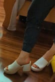Ordered a size 6 and it does fit true to size. I guess my feet are a bit narrow so the top part did rub to the point where I felt like I might get blisters. The heel had some odd bumps too. Ended up returning bc it didn't feel totally worth it for the price. Would love for the black or a nude/brown color! - Lynn R.