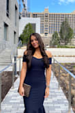 This dress is so flattering on and fits like a glove! So comfortable because the material is very stretchy. I received so many compliments on it! - Keira C.