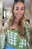 This set was exactly what I was looking for. The top is flattering and hugged my body while sweater kept it a more modest . It was also nice to have a sweater while the mornings are still cooler. I wore this to a golf event and concert but I know it will look cute for brunch too. - Lauren R.